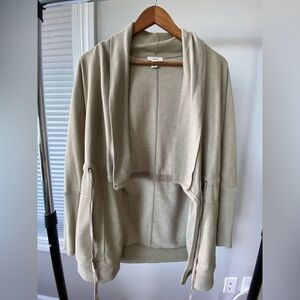 Caslon Tan Open-Front Cardigan
